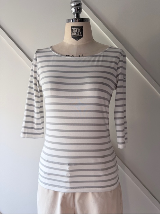Saint James Tops - Saint James Breton Stripe Top NWT Size 4 White Grey French Sailor Shirt